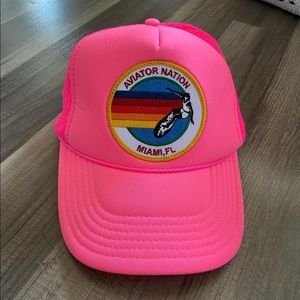 Aviatornation pink trucker hat SOLD